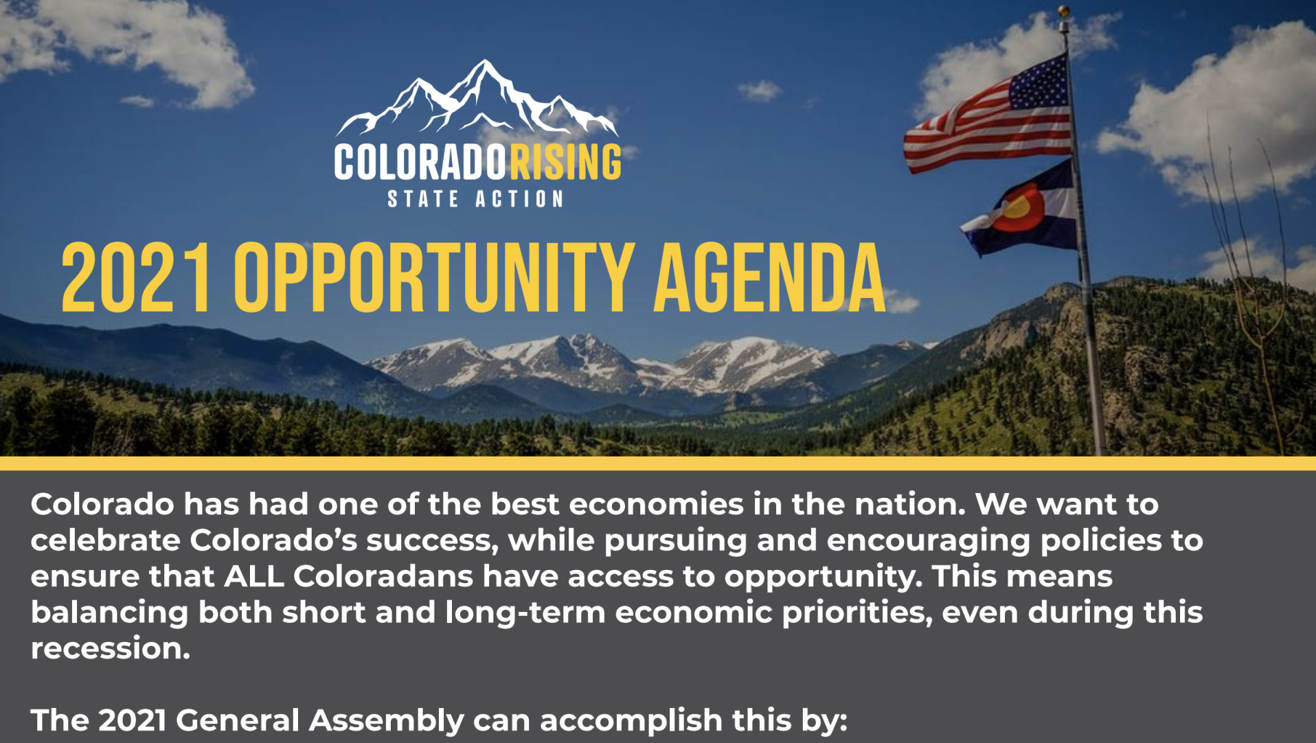 Colorado Rising State Action released a list of conservative priorities for the legislative session on Monday, Jan. 11, 2021. (JoeyBunchjoey.bunch@coloradopolitics.comhttps://secure.gravatar.com/avatar/66505e98f9e3fed10e6a3b9a1fc4ca22?d=mm&r=g)