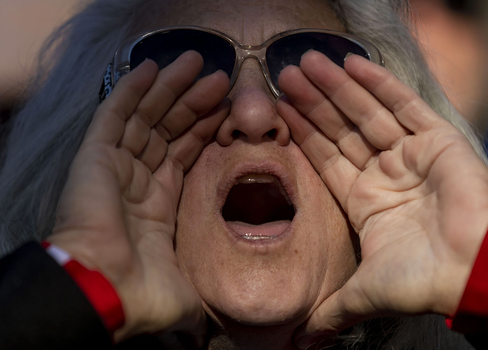Kathy Armstrong participates in the 