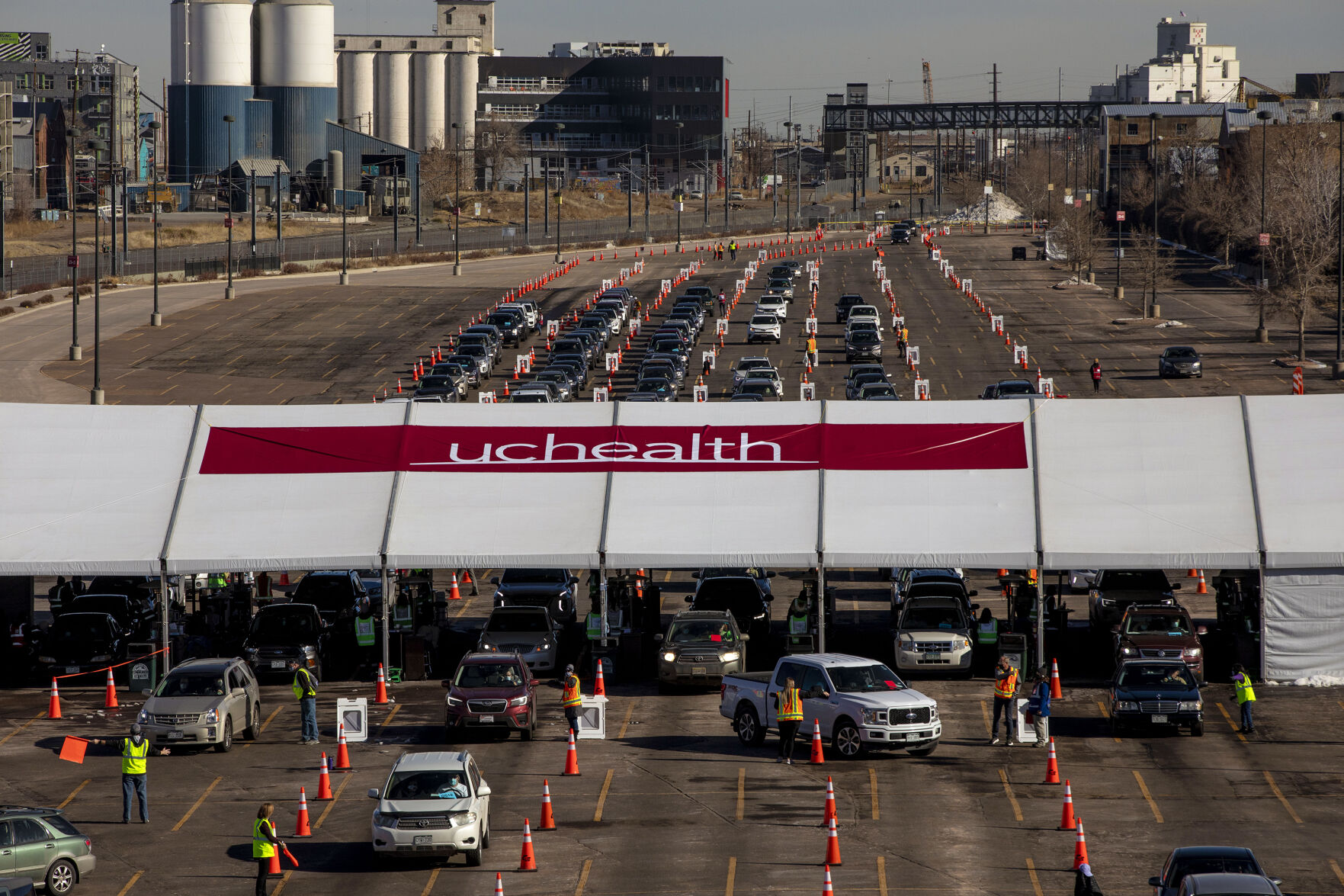 PHOTOS: 10,000 Seniors Receive COVID-19 Vaccinations in Denver on Saturday and Sunday
