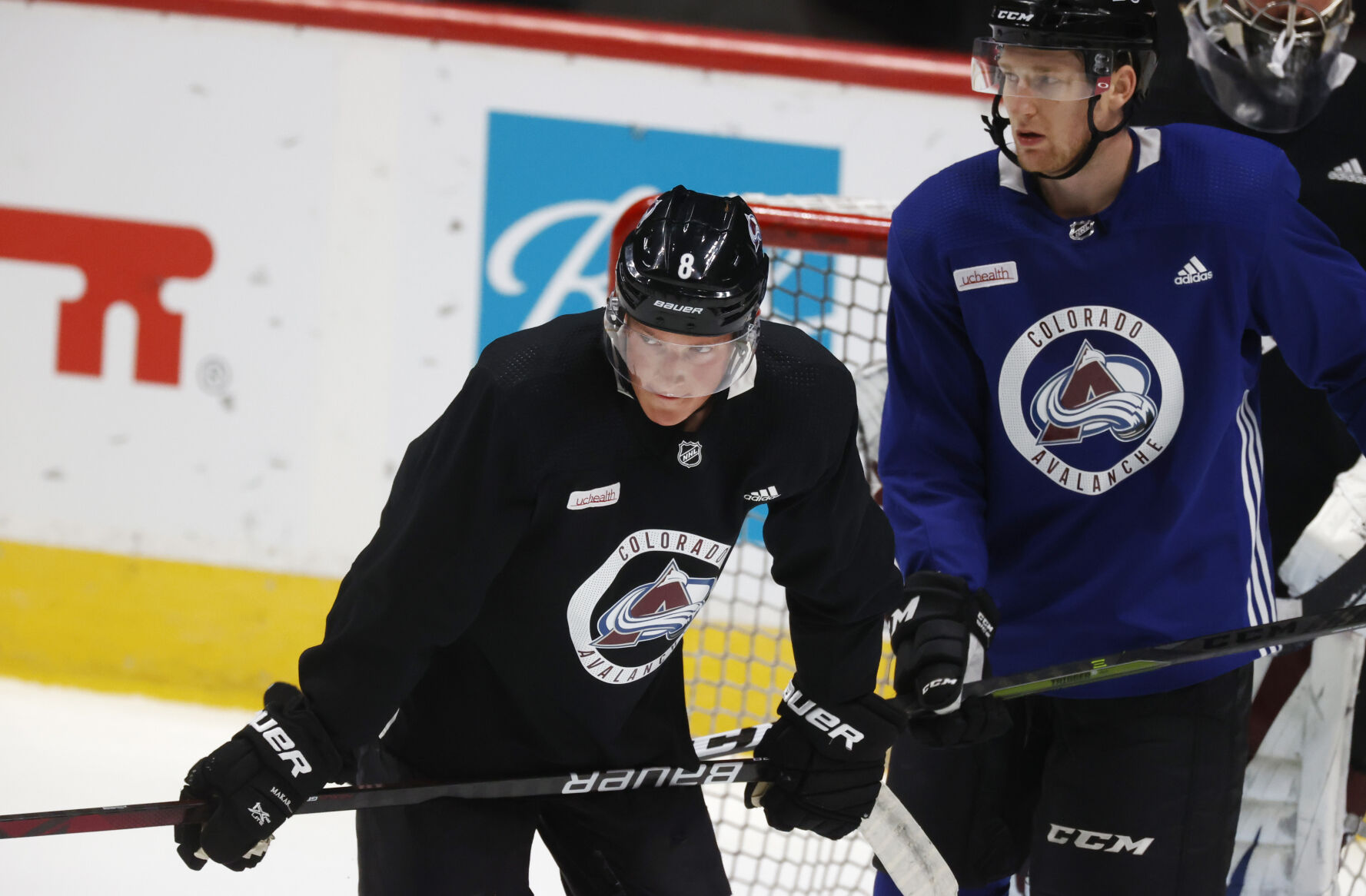 Colorado Avalanche hit the ice with new pairing for Cale Makar, missing several big names