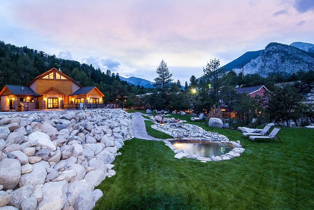 You’ll also find several hot springs nearby Buena Vista including Cottonwood Hot Springs Inn & Spa and Mount Princeton Hot Springs Resort. Photo Courtesy of Mount Princeton Hot Springs.