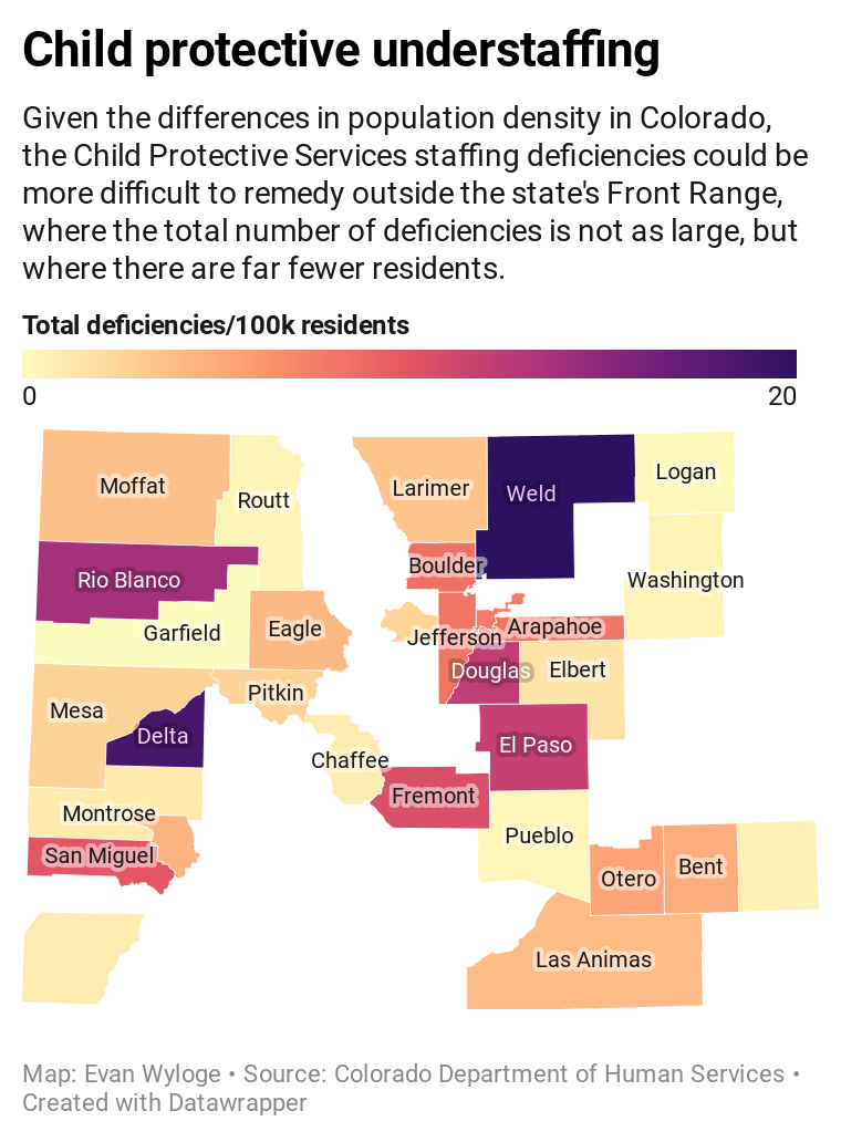 Colorado child protective agencies still falling short despite pledges to increase staffing