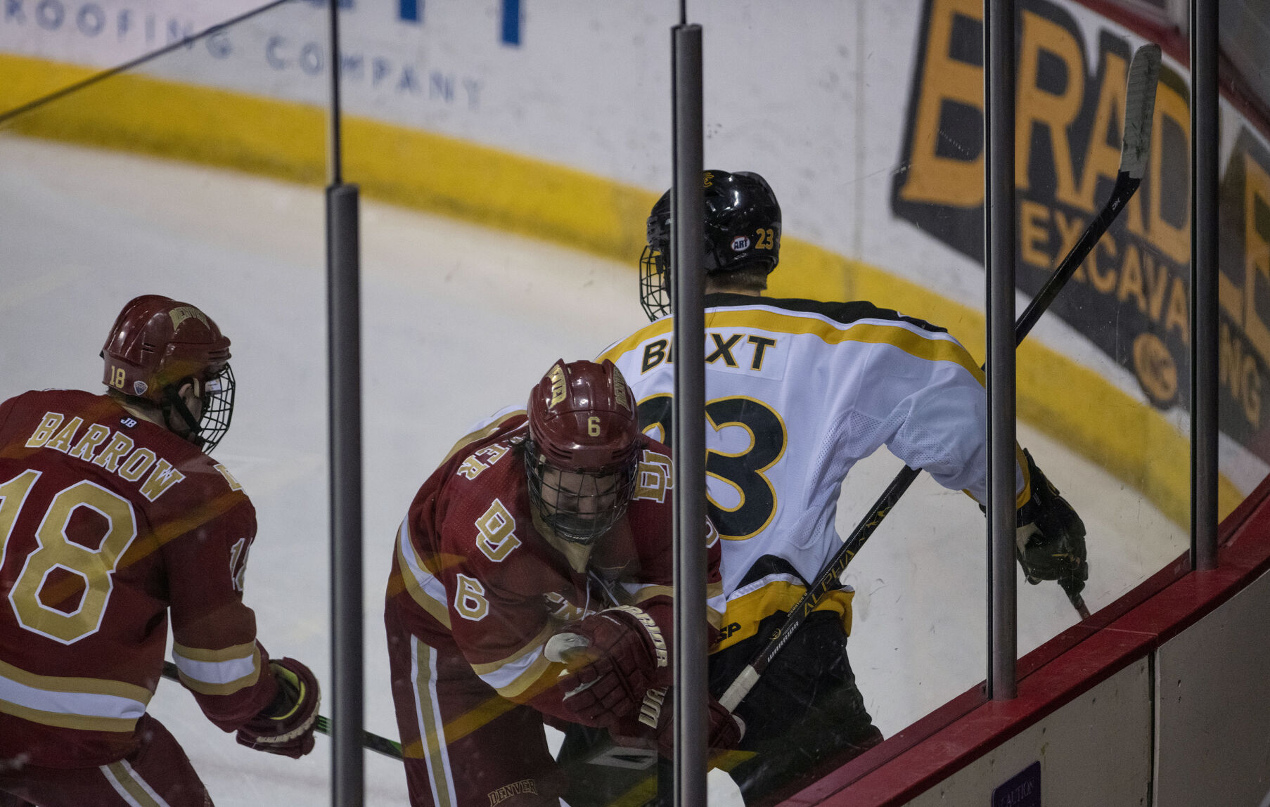 The Colorado College and DU college hockey Battle for the Gold Pan at The Broadmoor World Arena in Colorado Springs on Thursday, Feb. 25, 2021. Denver won the game against the CC Tigers by a score of 5 to 1. (Chancey Bush/ The Gazette) (Chancey Bush/ The Gazette)