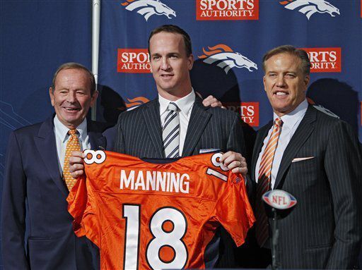 Peyton Manning joins Broncos