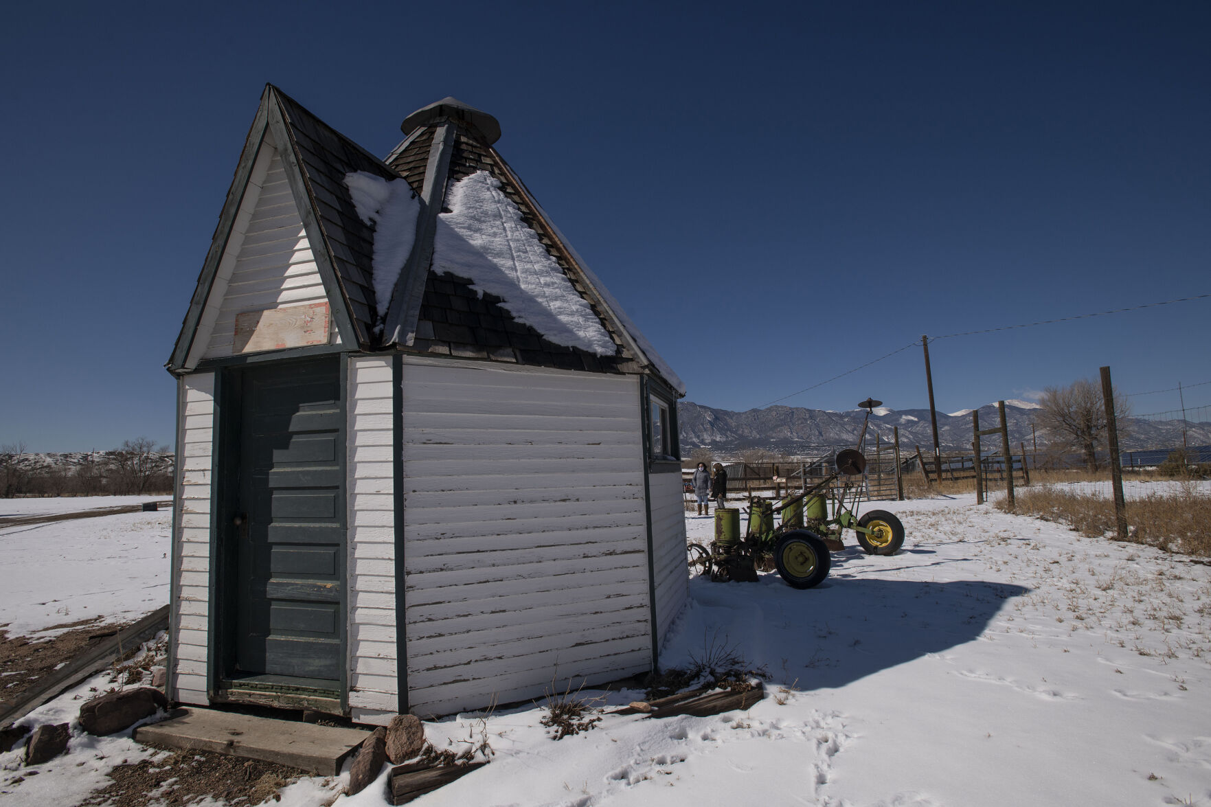 An old tuberculosis hut will be transformed into a flower stand at Venetucci Farm in Security pictured on Friday, Feb. 26, 2021.(Chancey Bush/ The Gazette) (Chancey Bush/ The Gazette)