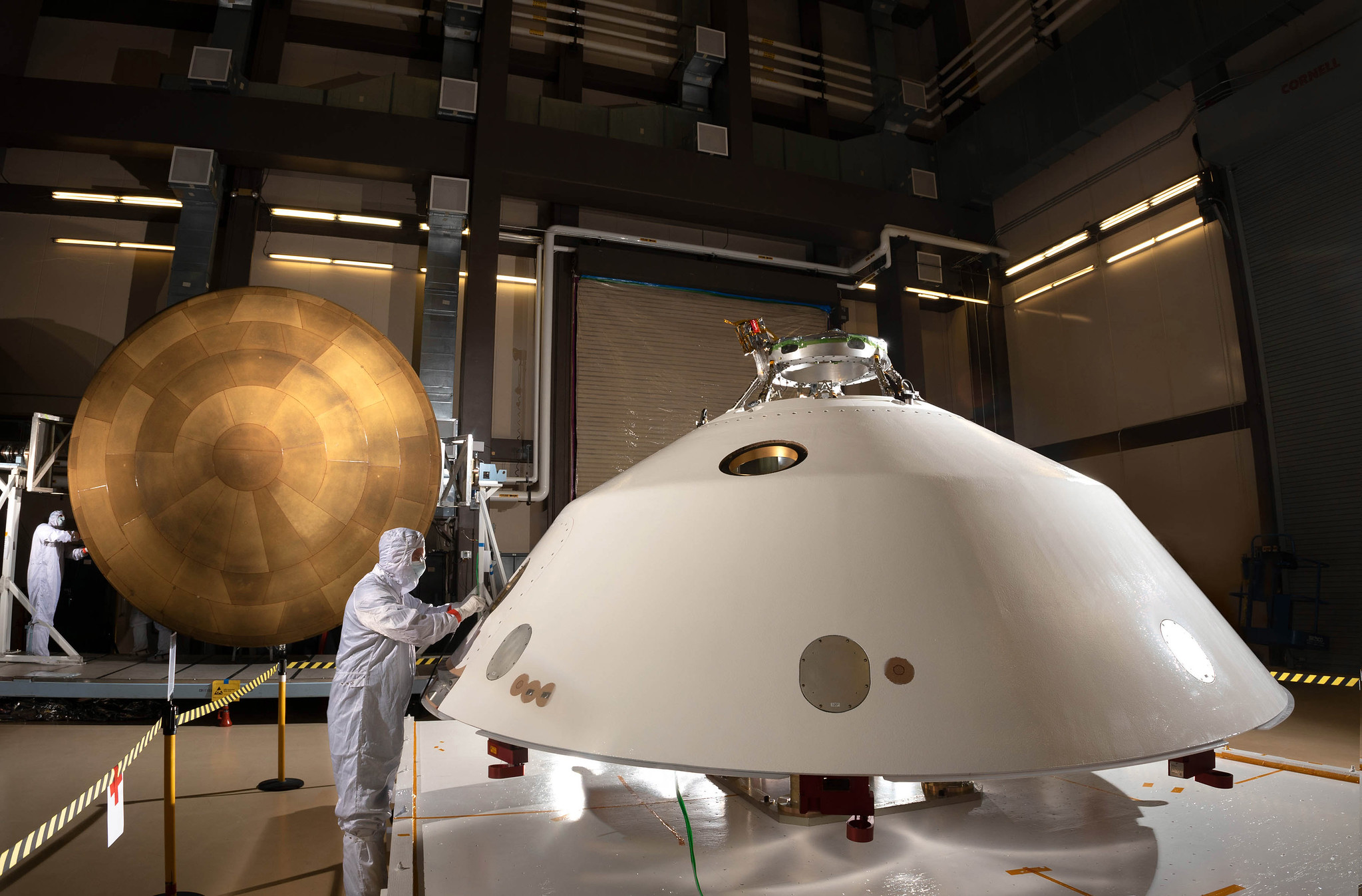 The Mars 2020 aeroshell, which will carry NASA's Perseverance rover, was built in Colorado by Lockheed Martin. (Patrick H Corkery)