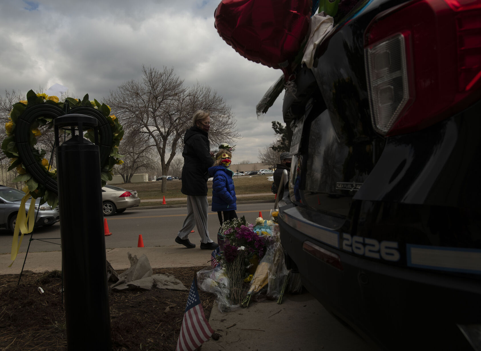 Scenes from Boulder on Wednesday, after 10 people were killed in a shooting Monday including a police officer at King Soopers.(Chancey Bush/ The Gazette) (Chancey Bush)
