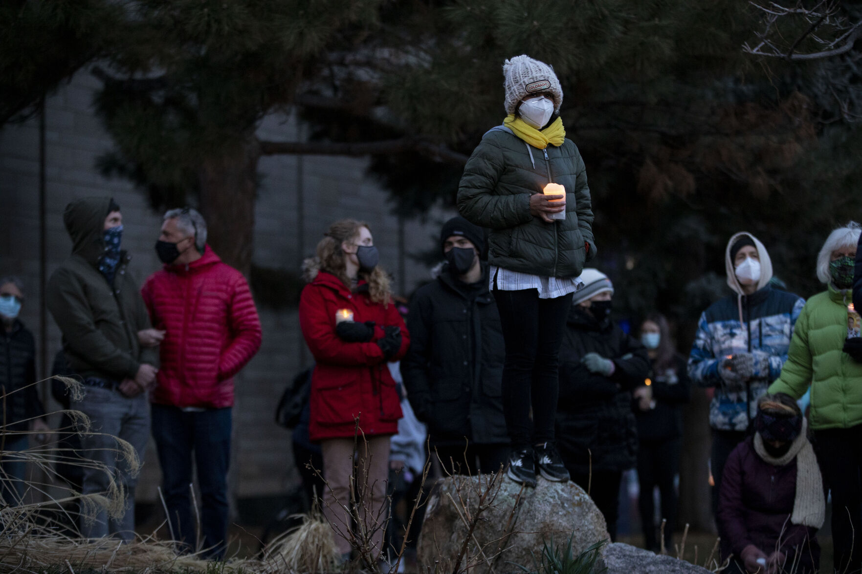 Scenes from Boulder on Wednesday, after 10 people were killed in a shooting Monday including a police officer at King Soopers.(Chancey Bush/ The Gazette) (Chancey Bush)