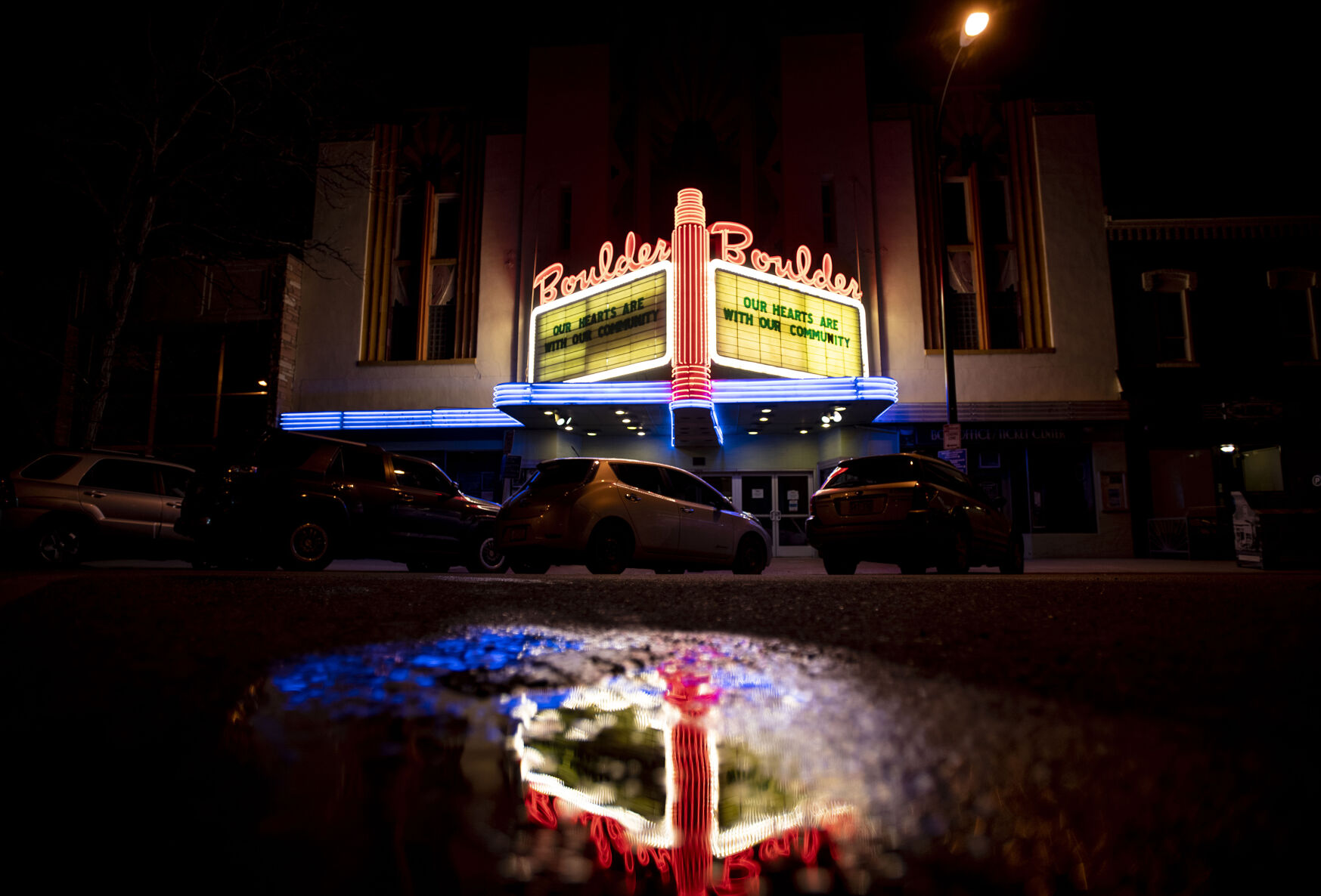 Scenes from Boulder on Wednesday, after 10 people were killed in a shooting Monday including a police officer at King Soopers.(Chancey Bush/ The Gazette) (Chancey Bush)