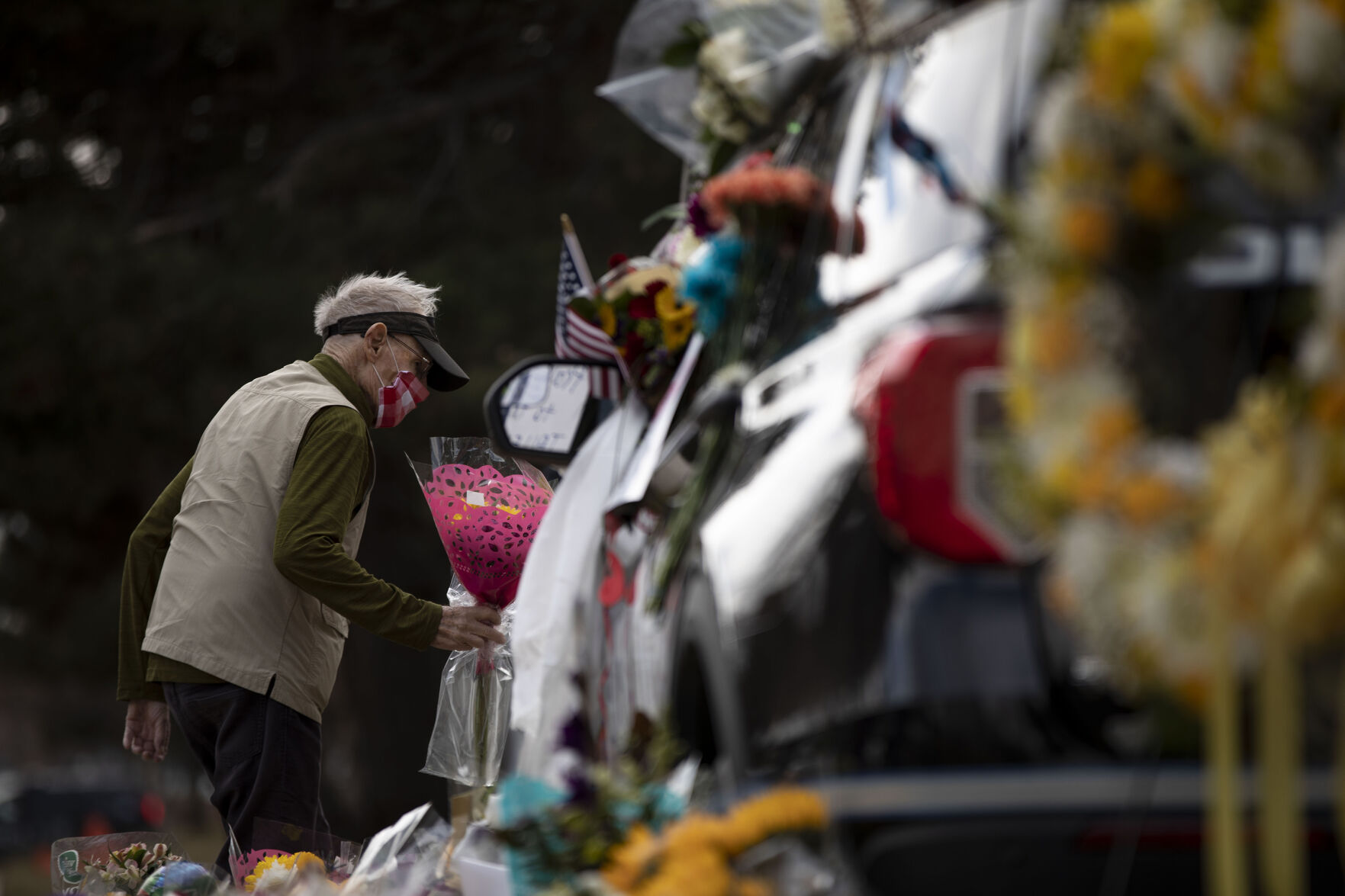 Scenes from Boulder on Wednesday, after 10 people were killed in a shooting Monday including a police officer at King Soopers.(Chancey Bush/ The Gazette) (Chancey Bush)