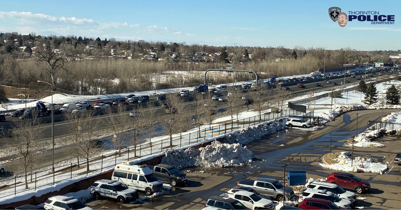 I-25 reopens after being shut down by three-car crash in Thornton