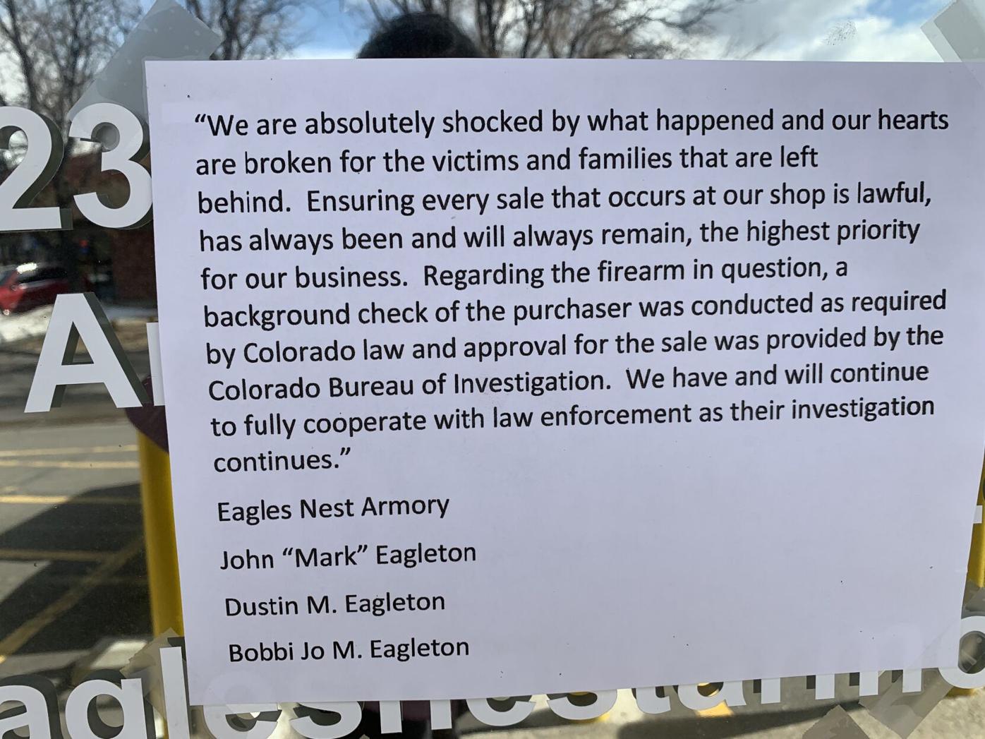 Arvada gun store legally sold Boulder shooter’s firearm