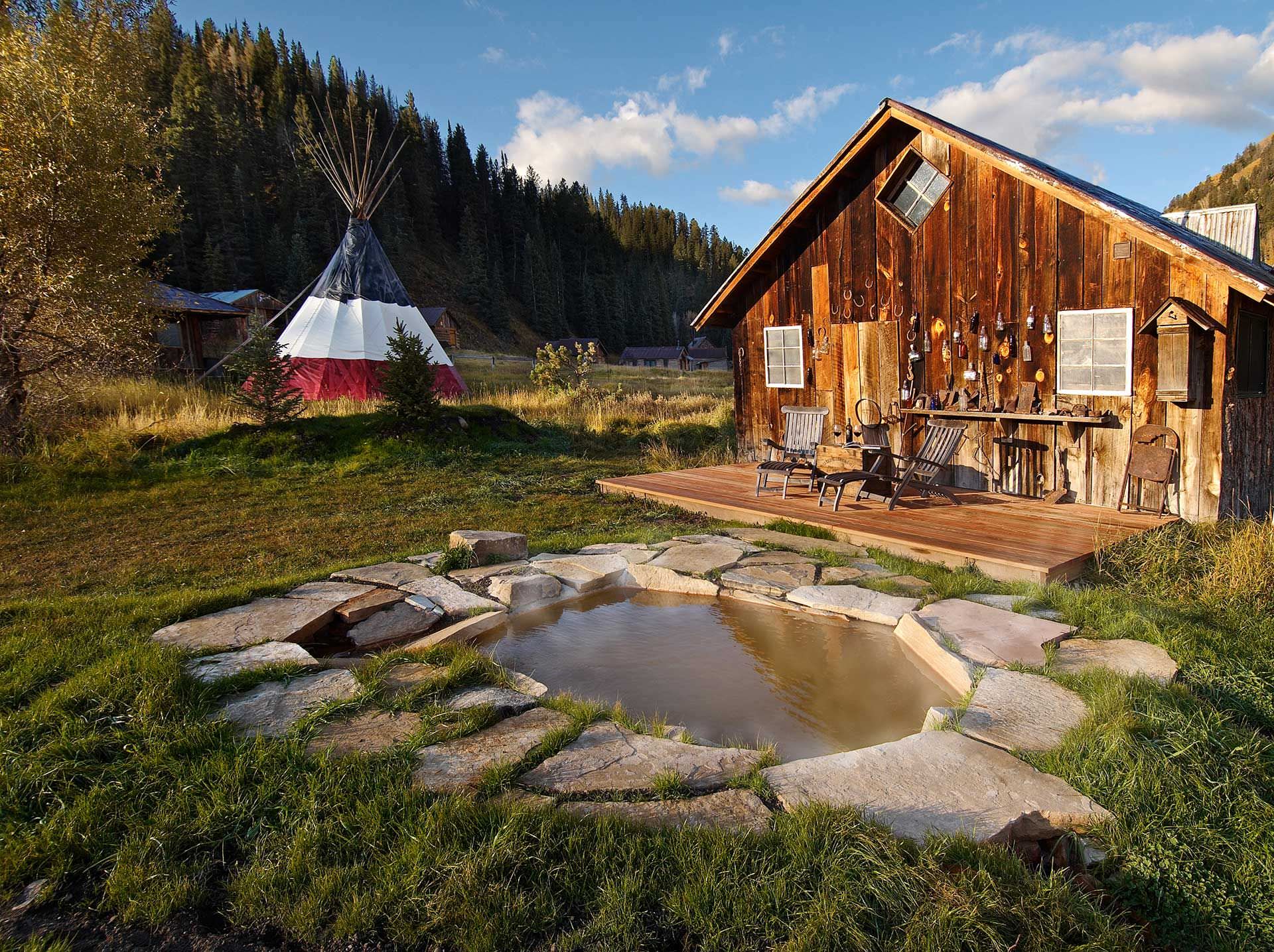 2. Dunton Hot SpringsOne of the most unique cabin stays in Colorado is found at Dunton Hot Springs near Telluride. Here, guests can rent their own ghost town cabin and pair it with natural hot springs for the ultimate Colorado experience.Photo courtesy of Dunton Hot Springs.