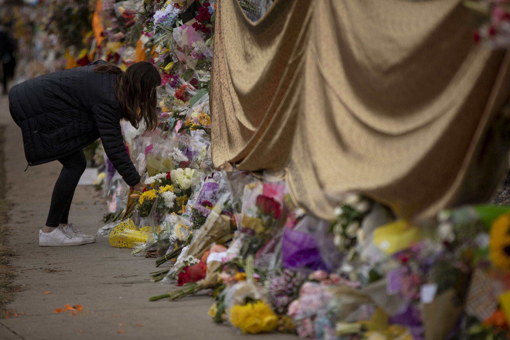 Scenes from Boulder on Wednesday, after 10 people were killed in a shooting Monday including a police officer at King Soopers.(Chancey Bush/ The Gazette) (Chancey Bush)