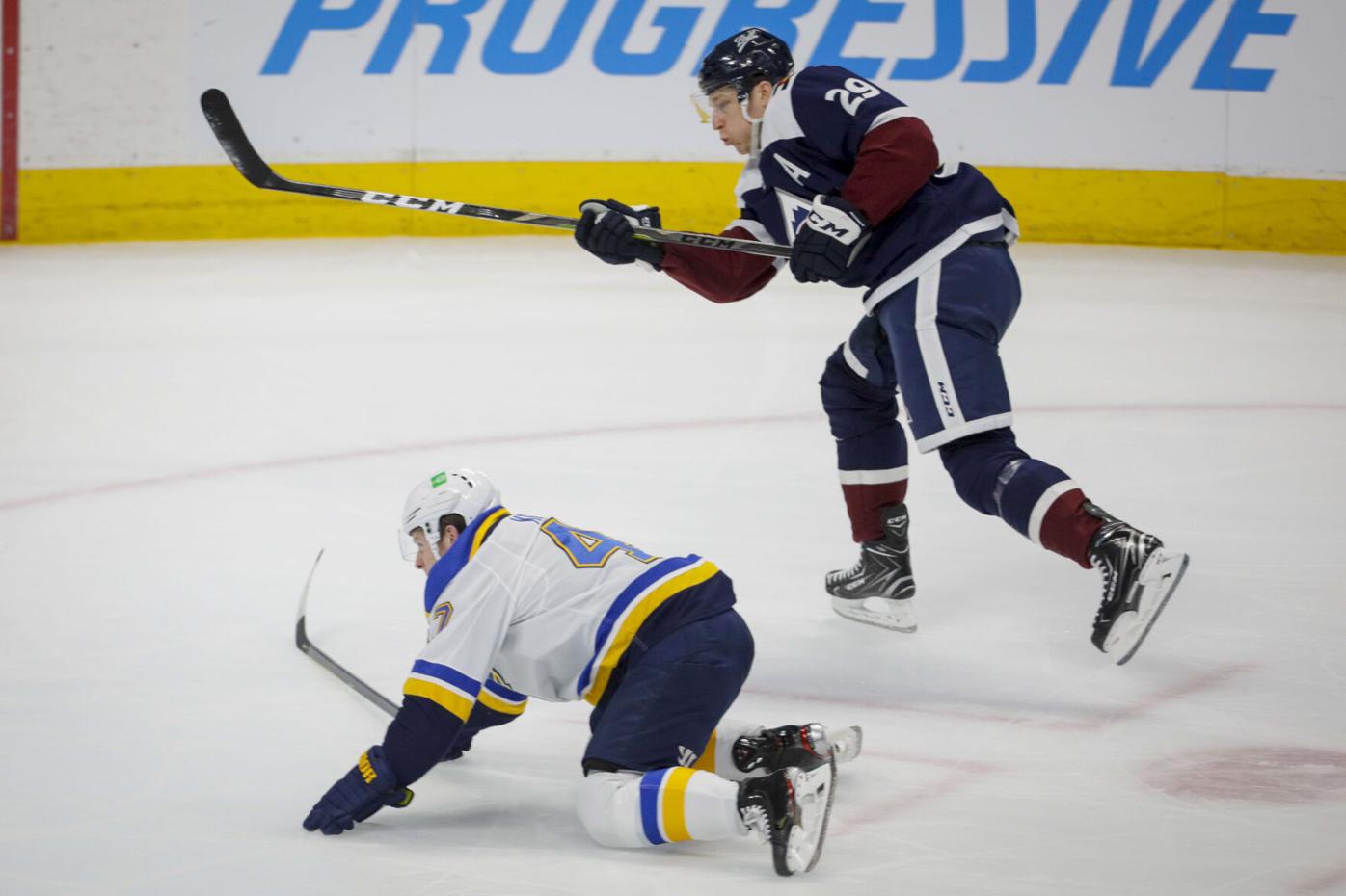 Cale Makar sends Colorado Avalanche to last-minute win over St. Louis Blues