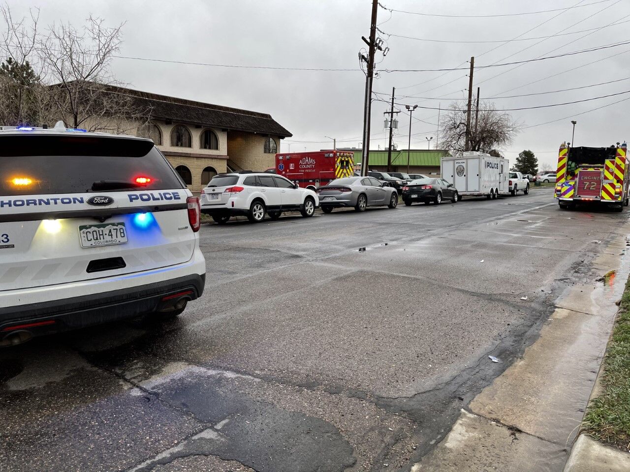 SWAT officers respond to reported hostage situation at Motel 6 in Thornton