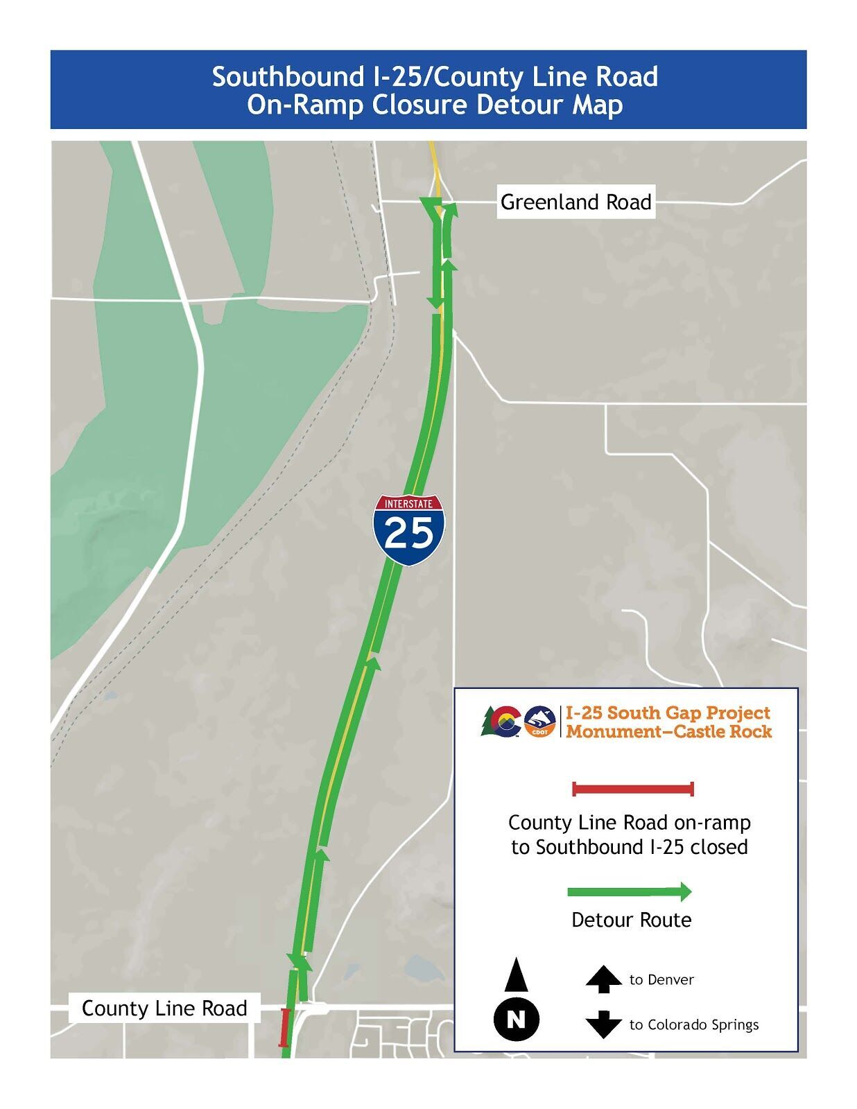 Detour map for Friday night into Saturday morning