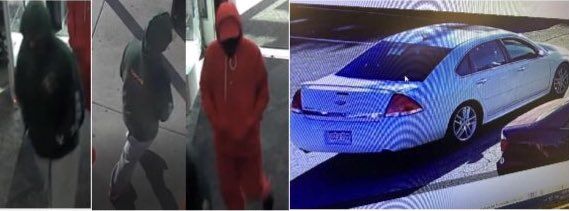 Denver police release images of suspects, vehicle associated with aggravated robbery on Saturday