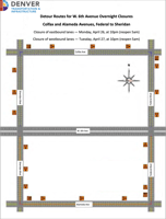bridge detour map
