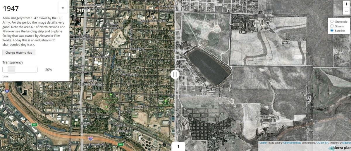 See how much Colorado Springs has changed in 74 years with this interactive map