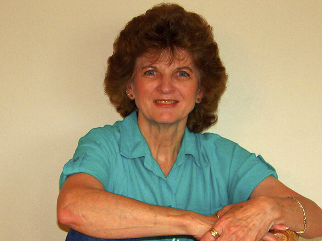 In this undated photo provided by Allisa Swartz, is Karen Garner, who is suing Loveland, Colorado and three of its police officers over her arrest in June 2020. According to her federal lawsuit, she suffers from dementia and was arrested after leaving a Walmart without paying for about $14 in items. Police body camera video shows an officer reaching for one of her arms, putting her on the ground and handcuffing her after she started to walk away from him. The officer has been placed on leave pending an investigation. (Allisa Swartz via AP) (HONS)