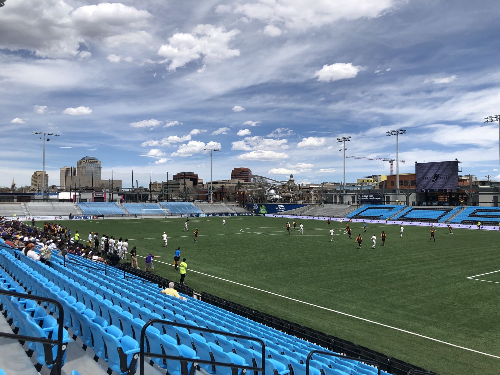 Weidner Field will be the host site of the NCAA Division II men’s and women’s national soccer championships, Dec. 9-11, 2021. Here, the stadium played host to the CHSAA state high school boys' championship games Saturday, May 1, 2021. (JERRY HERMAN, The Gazette)