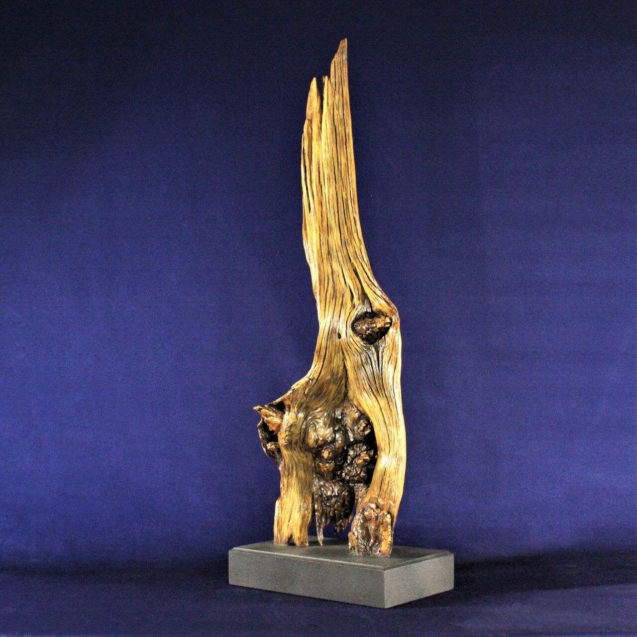 Debi Candelora’s sculptures are made out of pieces of wood she finds around Colorado. “It’s not every stick you come across,” Candelora says. “But once you know what you’re looking for, they jump out at you.” (courtesy photos)