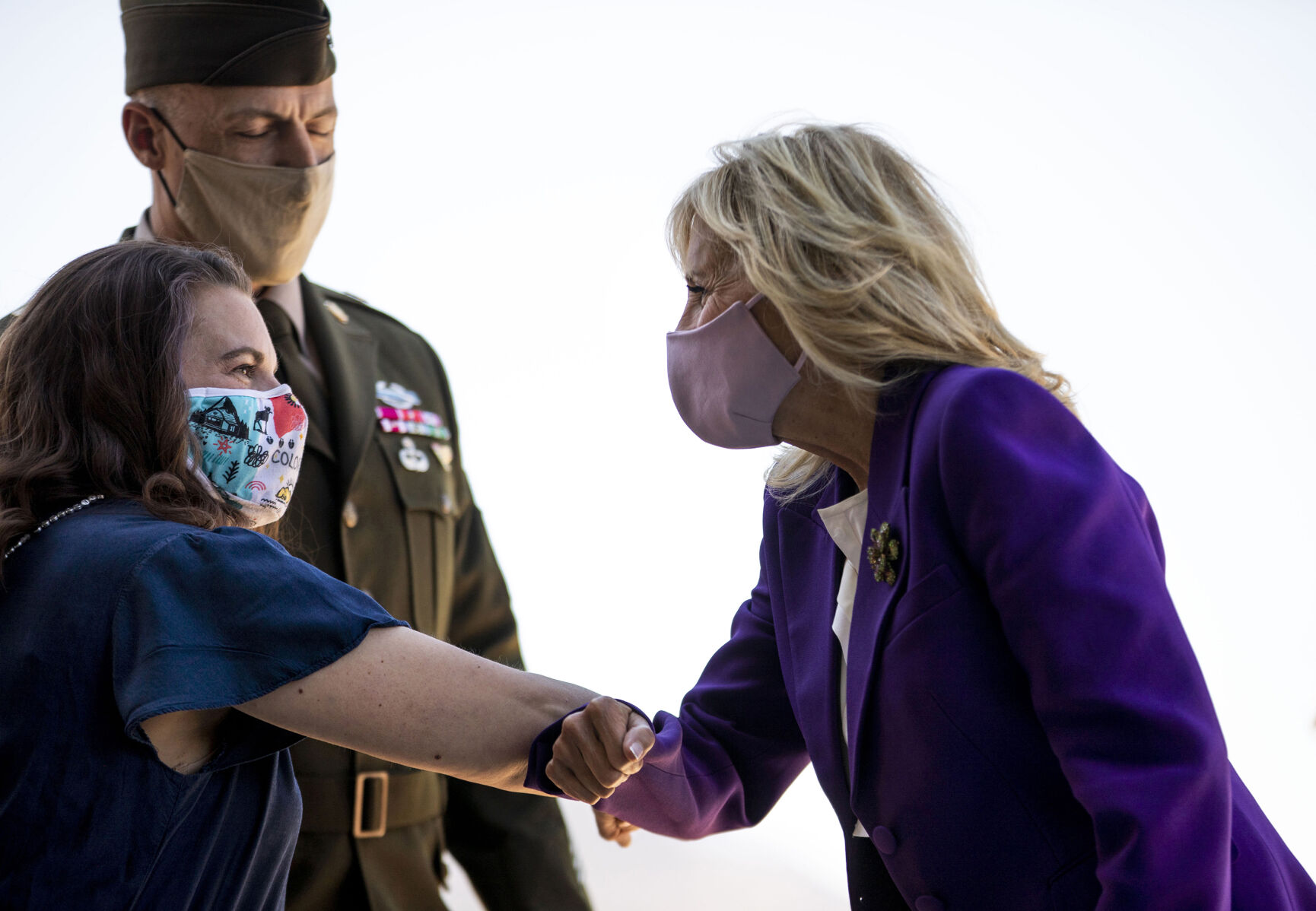 PHOTOS: First Lady Jill Biden Visits Military Spouses At Fort Carson Military Base