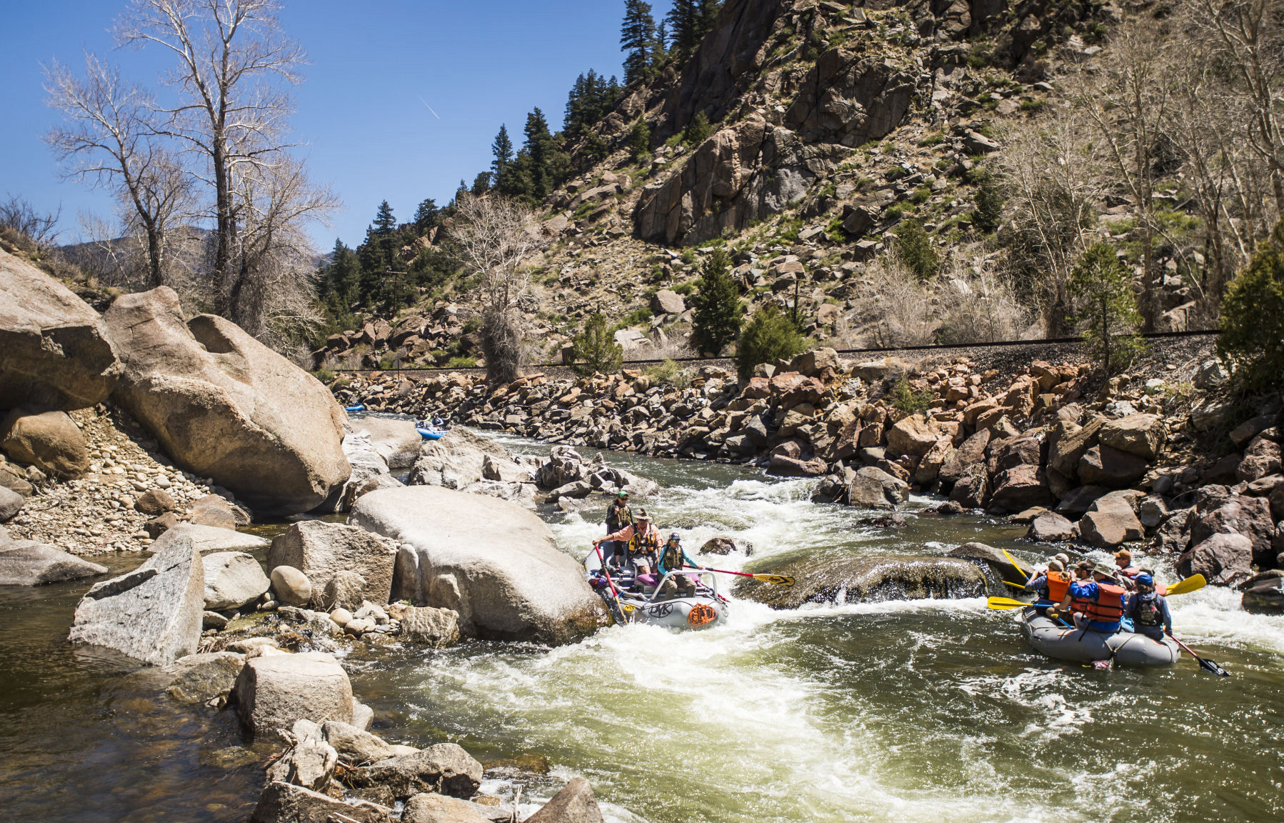 Rafting on the Arkansas River through Browns Canyon with Dvorak Expeditions on Thursday, May 5, 2016. (The Gazette File)