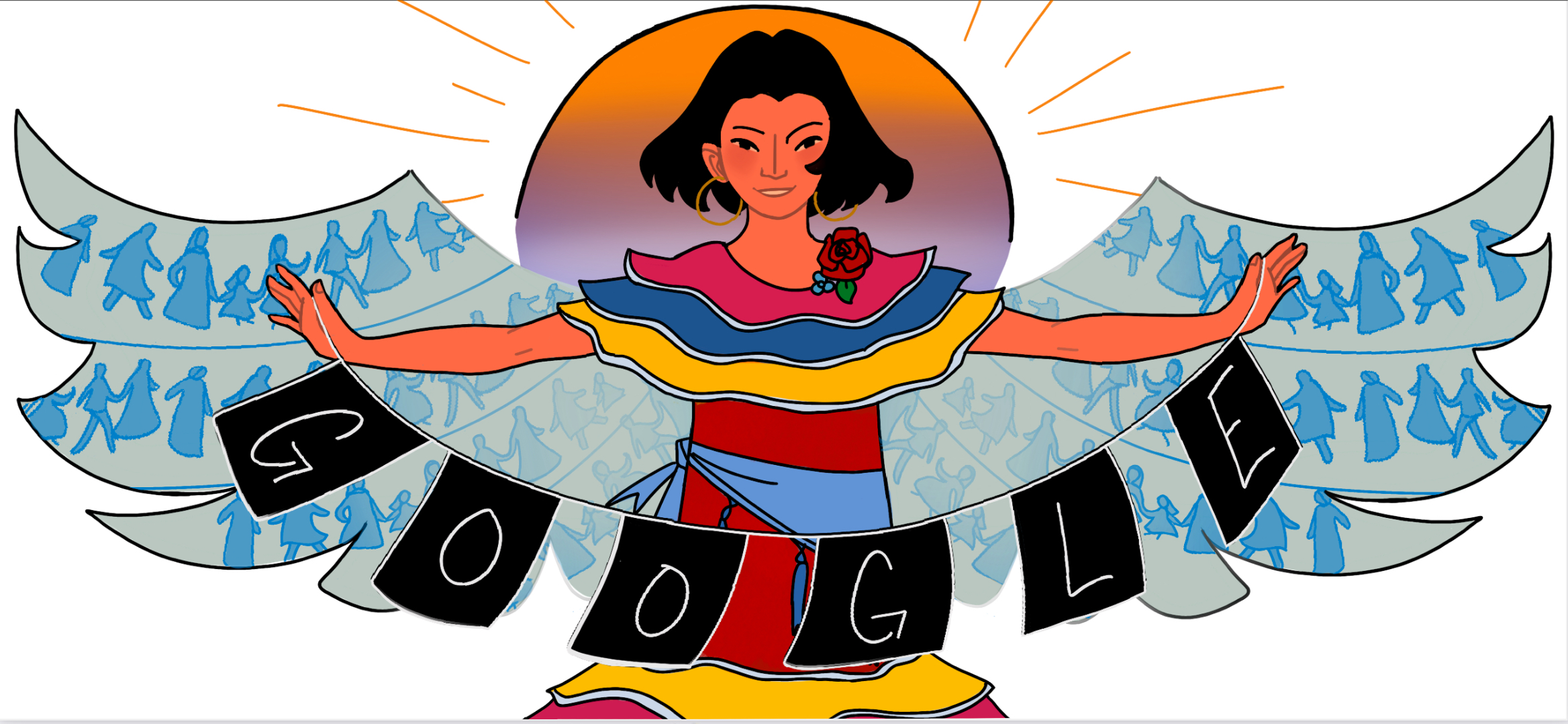 Isabella Rosabal's submission for the 13th annual Doodle for Google competition. (Photo courtesy of the Douglas County School District)