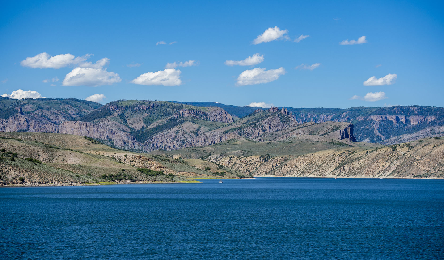 The Blue Mesa Reservoir, the largest body of water in the state of Colorado, is shown here on file photo in June 2017 in Gunnison, Colorado. It's the scene of several fishing records in the state. Gazette file