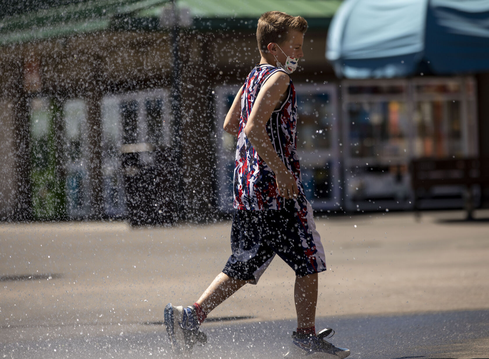 Opening day at Elitch Gardens in Denver, Colo., on Saturday, May 1, 2021. The amusement park opened for the first time since Nov. 3, 2019, at 43% of their normal capacity without the water park. (Chancey Bush/ The Gazette) (Chancey Bush/ The Gazette)