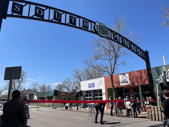 South Pearl Street arches ribbon cutting ceremony