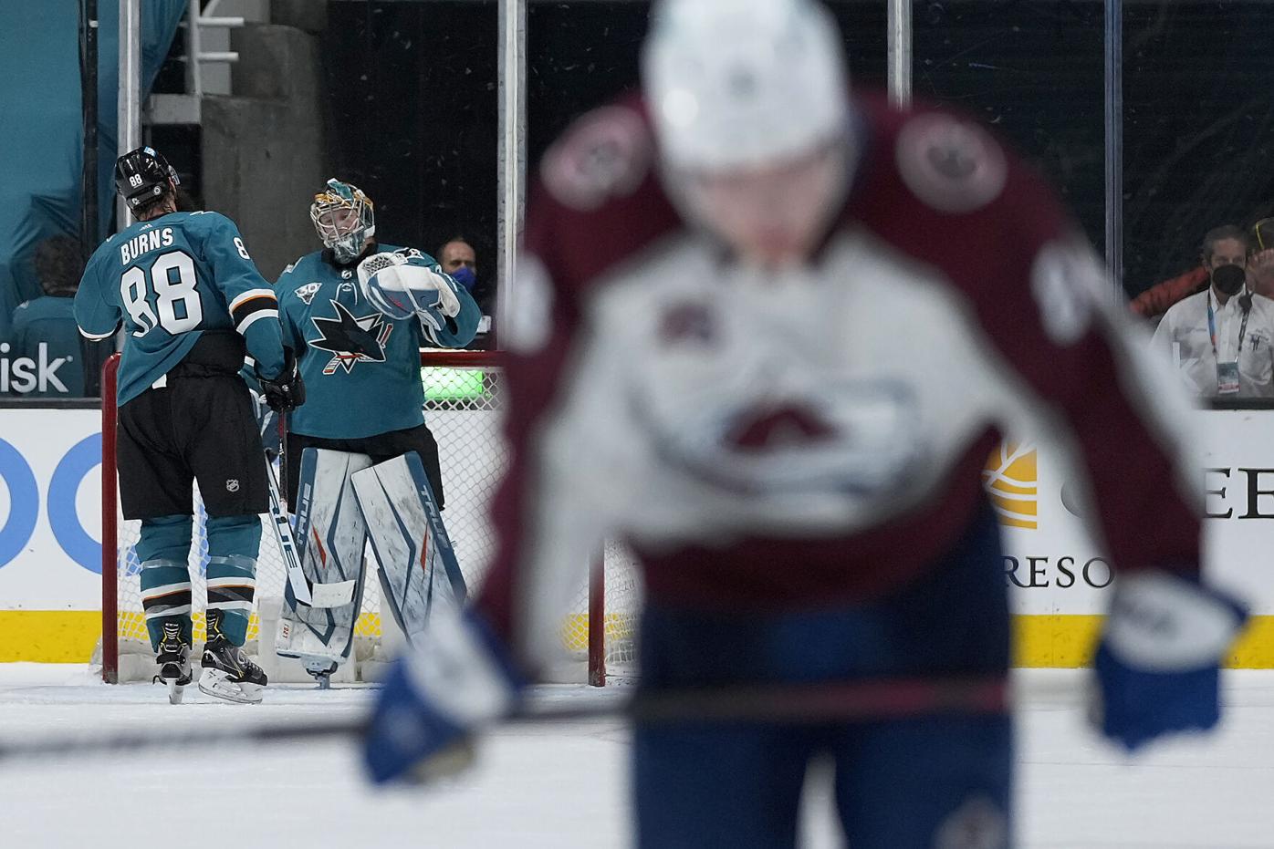 San Jose Sharks rally past Colorado Avalanche in Alex Newhook’s NHL debut