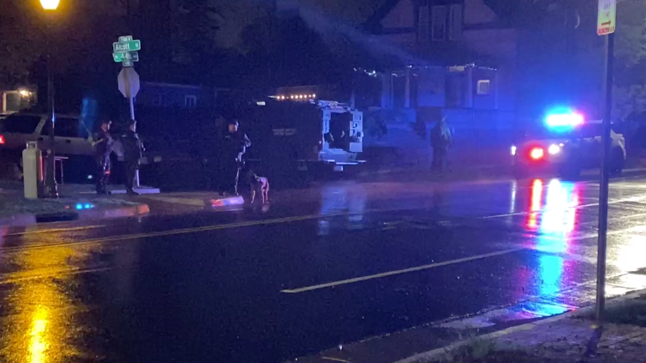 Denver police officer shot in Sunnyside neighborhood; suspect at-large