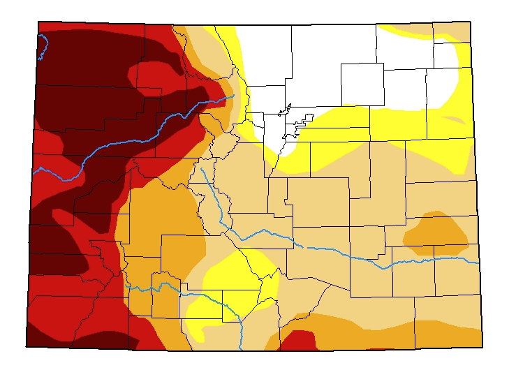 Colorado drought conditions 05-13-21 ((Graphic courtesy of the Western Regional Climate Center))