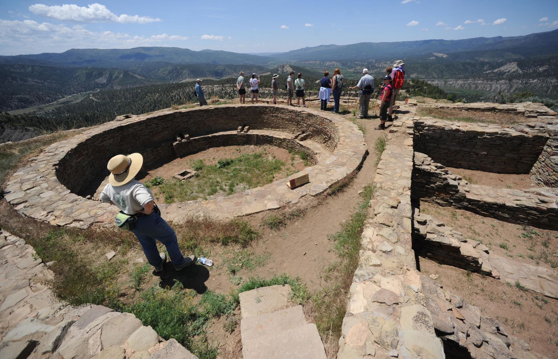 Visitors must take a guided tour to visit the upper ruins at Chimney Rock. Kirk Speer, Special to The Gazette