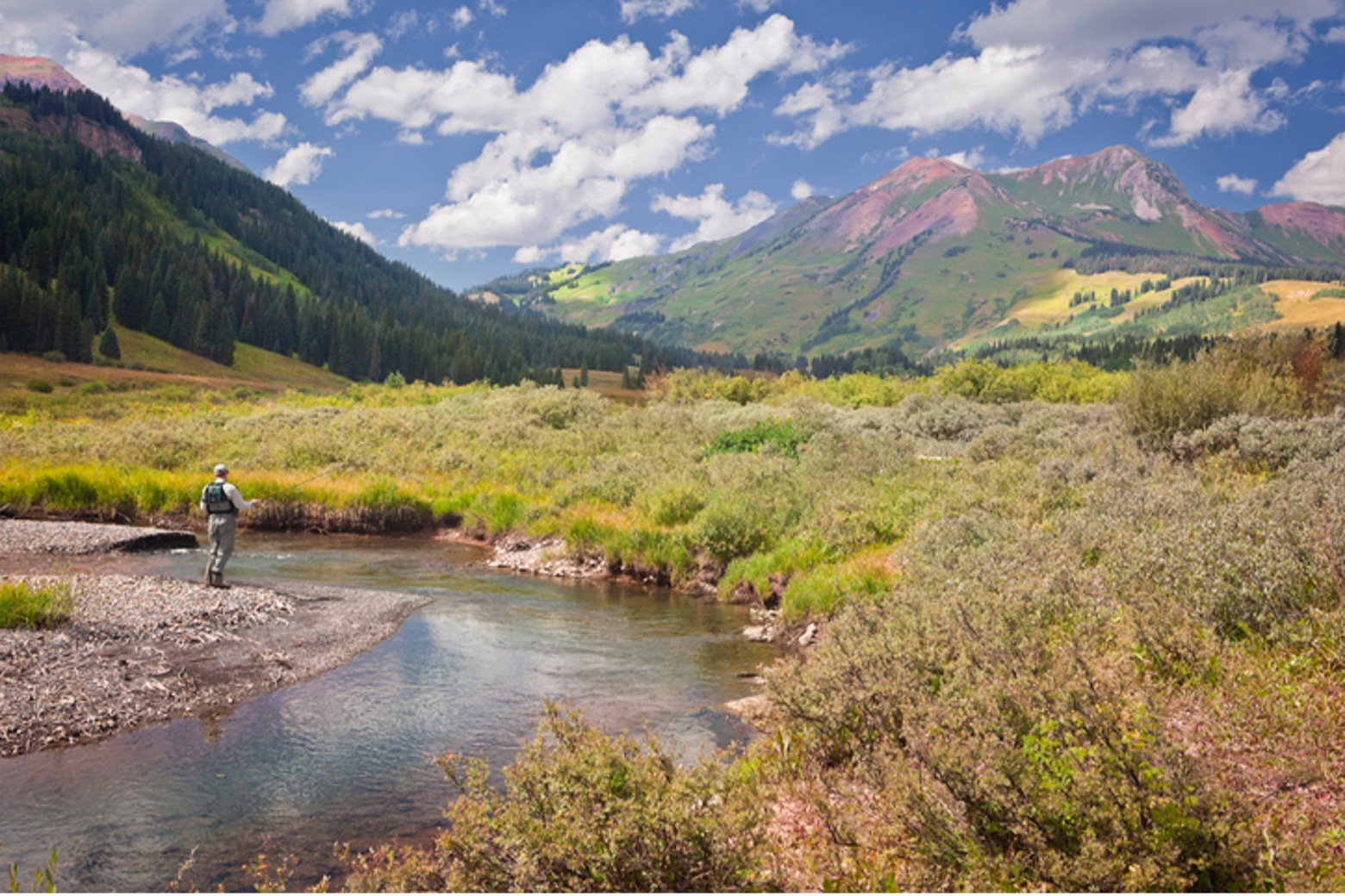 Crested Butte is famous for its wildflower hikes and fly fishing. Photo Courtesy: Getty Images