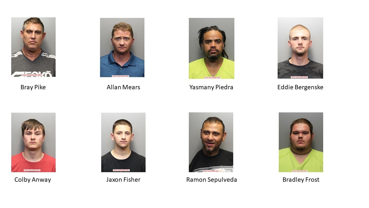 Over a dozen people arrested in separate drug raids in Larimer County this month