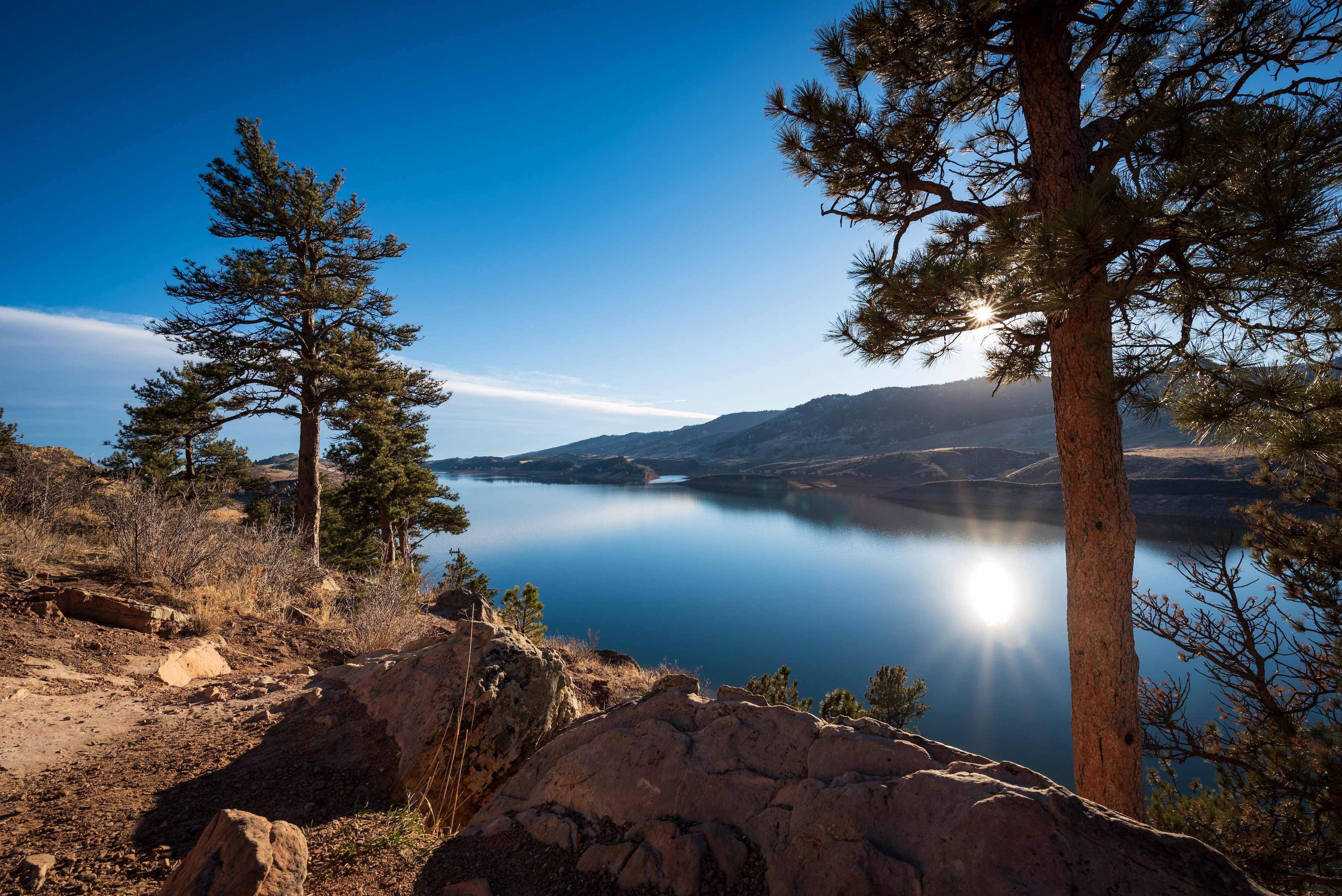 Horsetooth reservoir is a popular Fort Collins destination. Stop into JAX Outdoor Gear for more info about this destination and to gear up. Photo Courtesy: Christopher Thomas/Adobe Stock (Christopher Thomas)