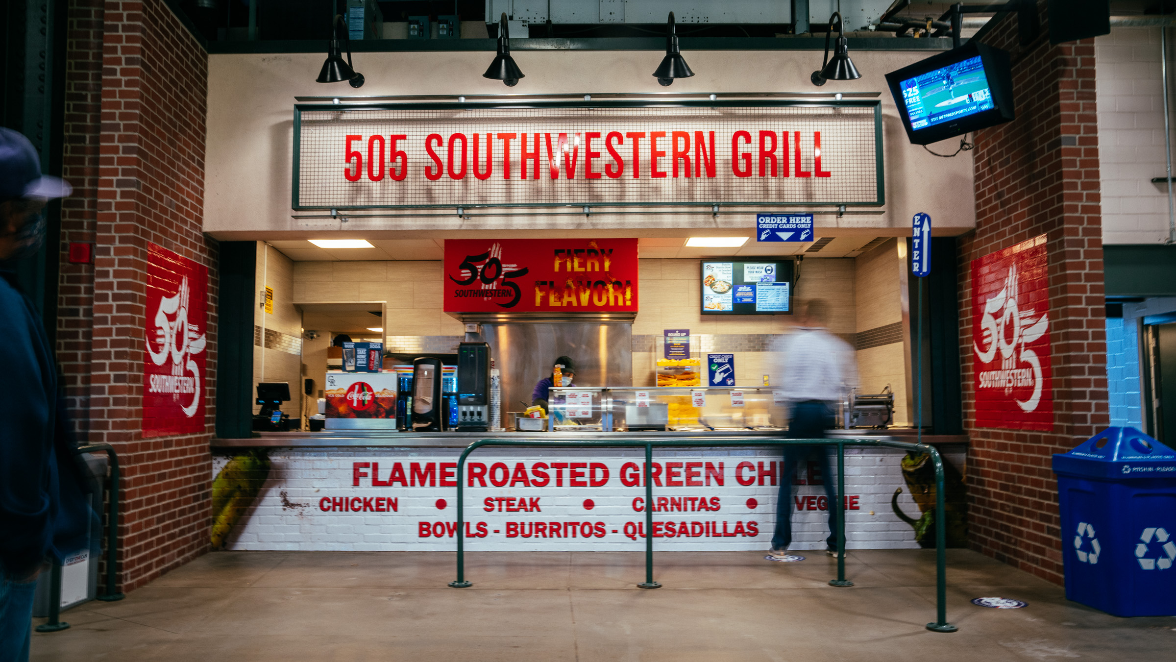 The new 505 Southwestern Grille opened this season at Coors Field. (Courtesy of 505 Southwestern)
