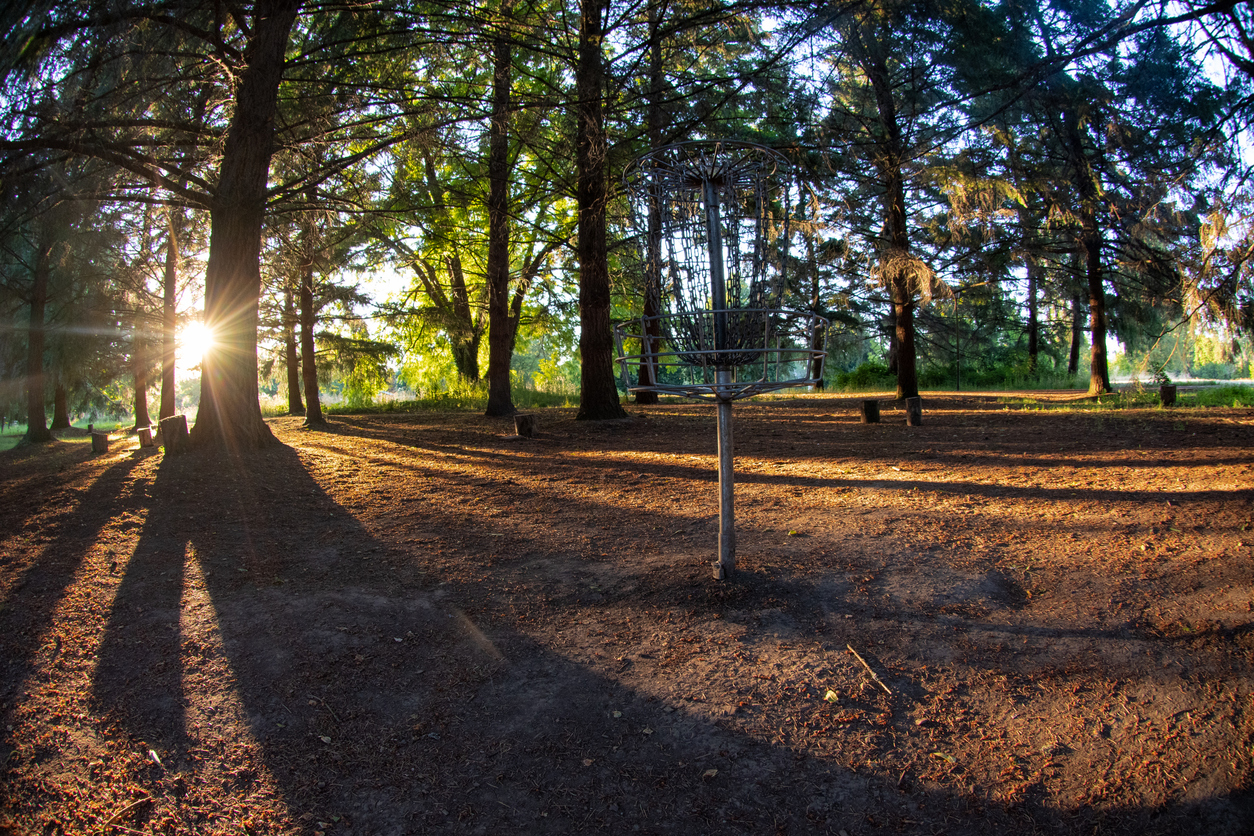 8. Bear Mountain – BaileyThe 21 baskets at Bear Mountain in Bailey are long and challenging over terrain varying in elevation. The rugged landscape shapes the disc golf course here, including many pins situated around natural obstacles.Photo Credit: Randy James (iStock).