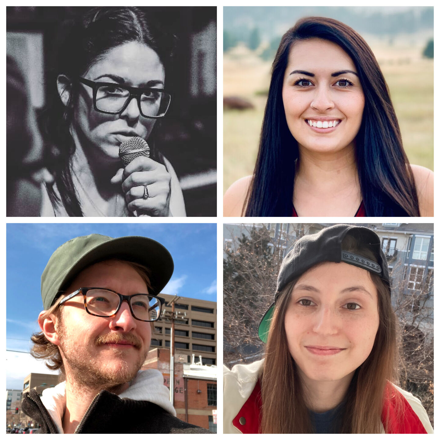 Clockwise from top left Bree Davies, Peyton Garcia, Xandra McMahon and Paul Karolyi (city cast)