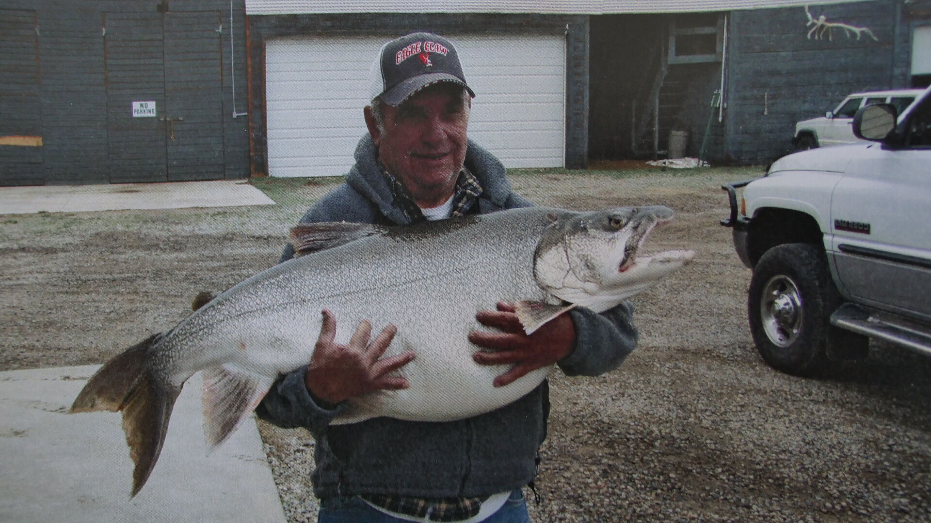 Don Walker of Florence caught this 50.35-pound lake trout in 2007 at Blue Mesa Reservoir. (Photo courtesy of Colorado Parks and Wildlife)
