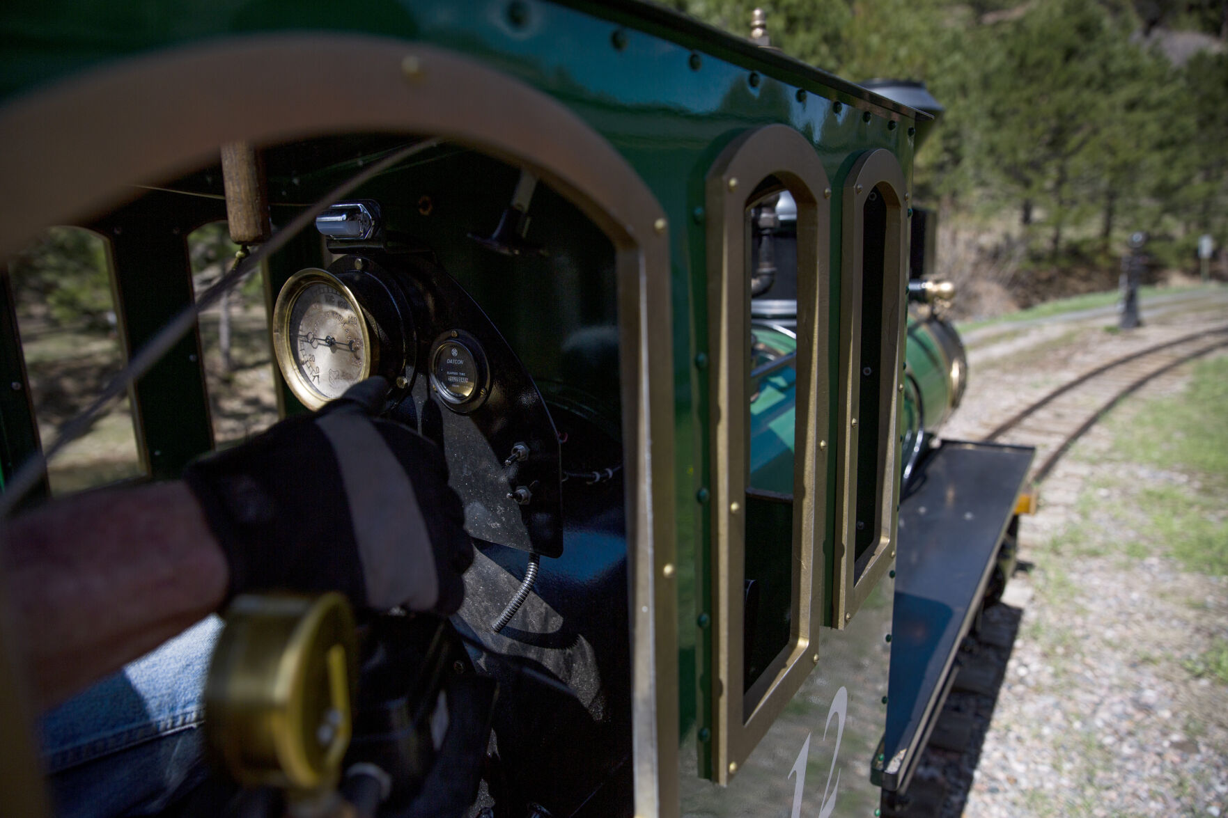 The inside of the diesel powered train ‘Mary Ross’ on Friday, May 14, 2021 at the Tiny Town and Railroad in Morrison, Colo. Tiny Town will be re-opening on Saturday, May 29th for the 2021 season. (Katie Klann/The Gazette) (KatieKlannkatie.klann@gazette.comhttps://secure.gravatar.com/avatar/15e8af752374ad1abb67090ceaed3ec3?d=mm&r=g)