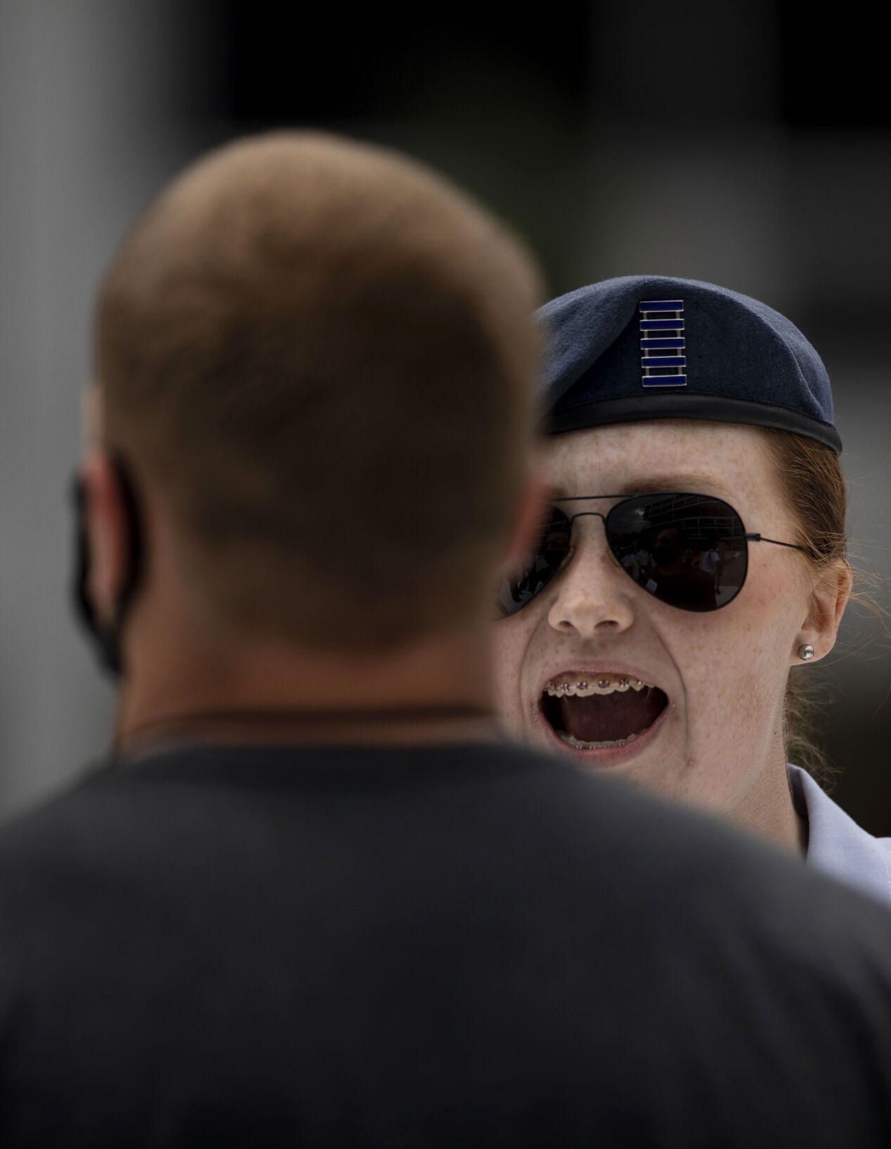 In-Processing Day at the United States Air Force Academy in Colorado Springs, Colo., on Thursday, June 24, 2021. Over 1,100 incoming freshman will undergo six weeks of basic training before officially becoming cadets.(Chancey Bush/ The Gazette) (Chancey Bush/ The Gazette)