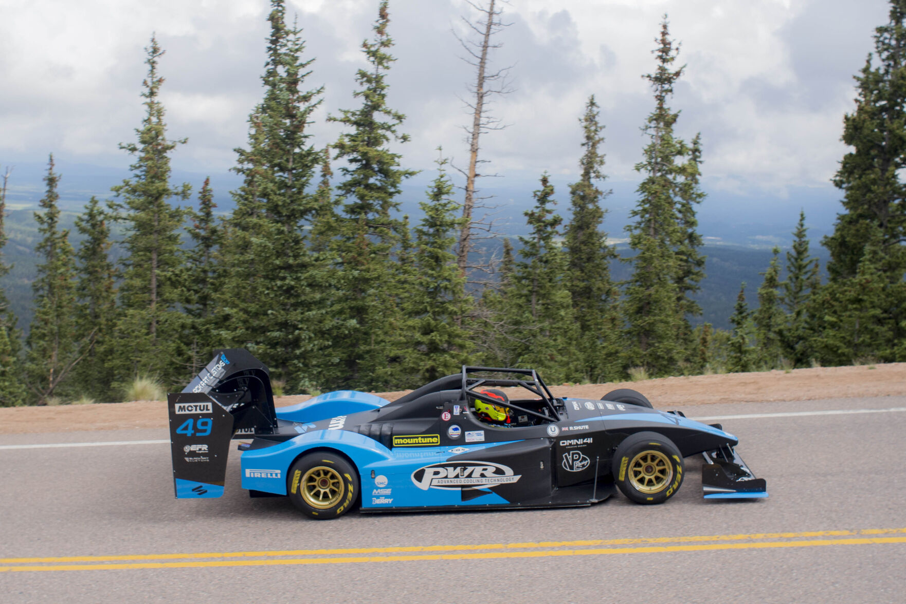Robin Shute won the 99th running of The Broadmoor Pikes Peak International Hill Climb on Sunday to claim his second King of the Mountain title. (Courtesy of Robert Kelley)