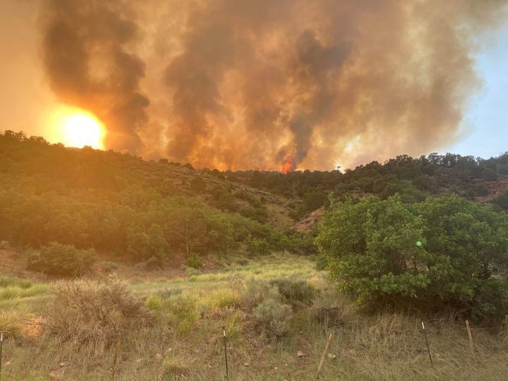Wildfire erupts in northwestern Colorado