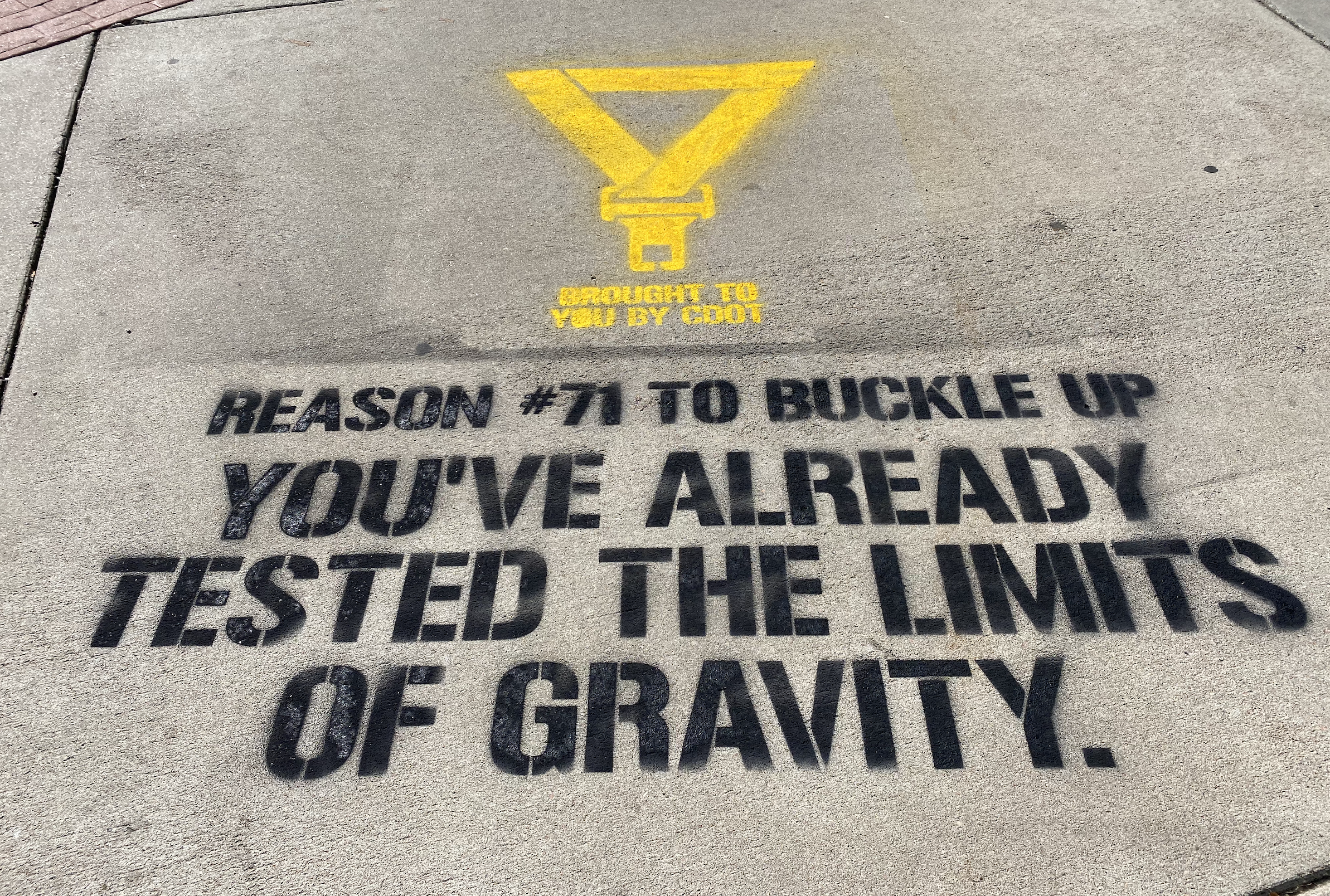 Officials are painting reasons to buckle up as part of statewide seat belt safety campaign