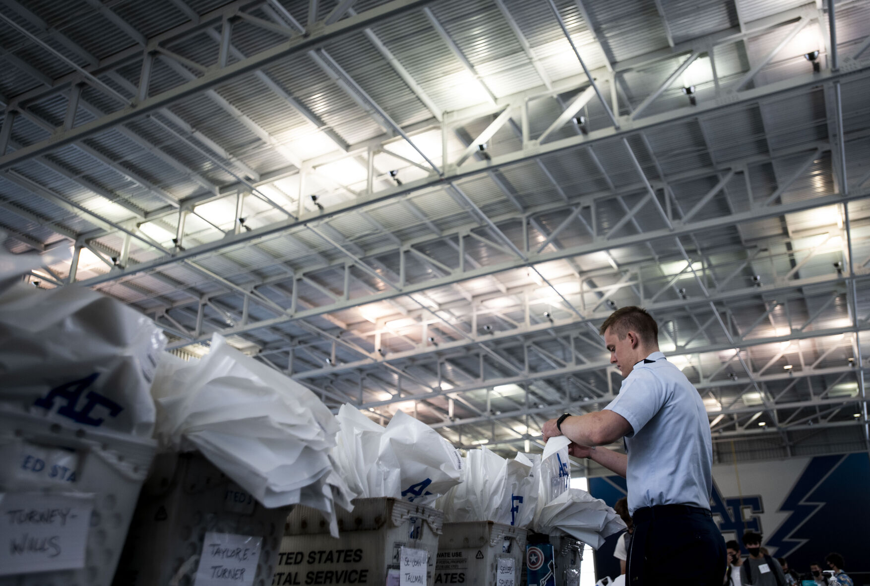 In-Processing Day at the United States Air Force Academy in Colorado Springs, Colo., on Thursday, June 24, 2021. Over 1,100 incoming freshman will undergo six weeks of basic training before officially becoming cadets.(Chancey Bush/ The Gazette) (Chancey Bush/ The Gazette)